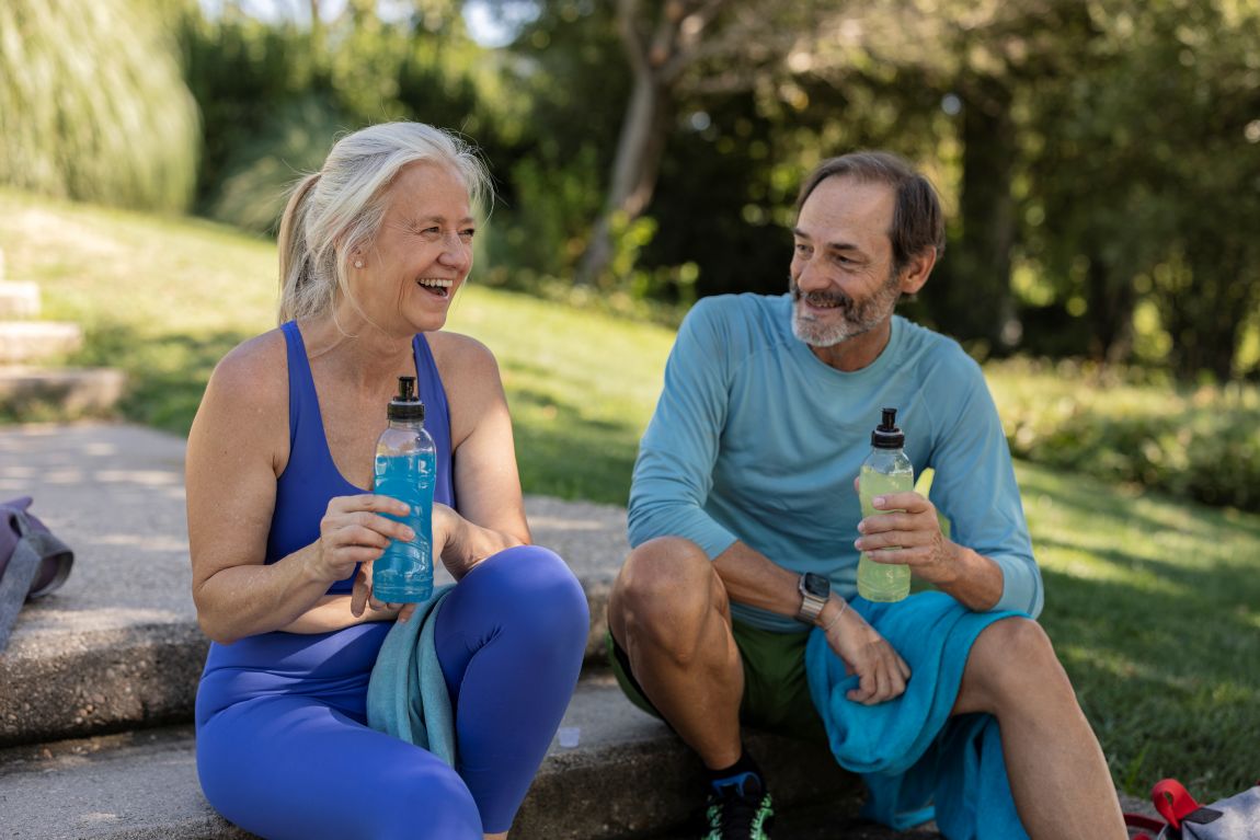 ENT-Nosebleed athletic couple smiling